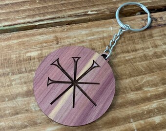 Custom Cuneiform Sign Laser Cut Keychain
