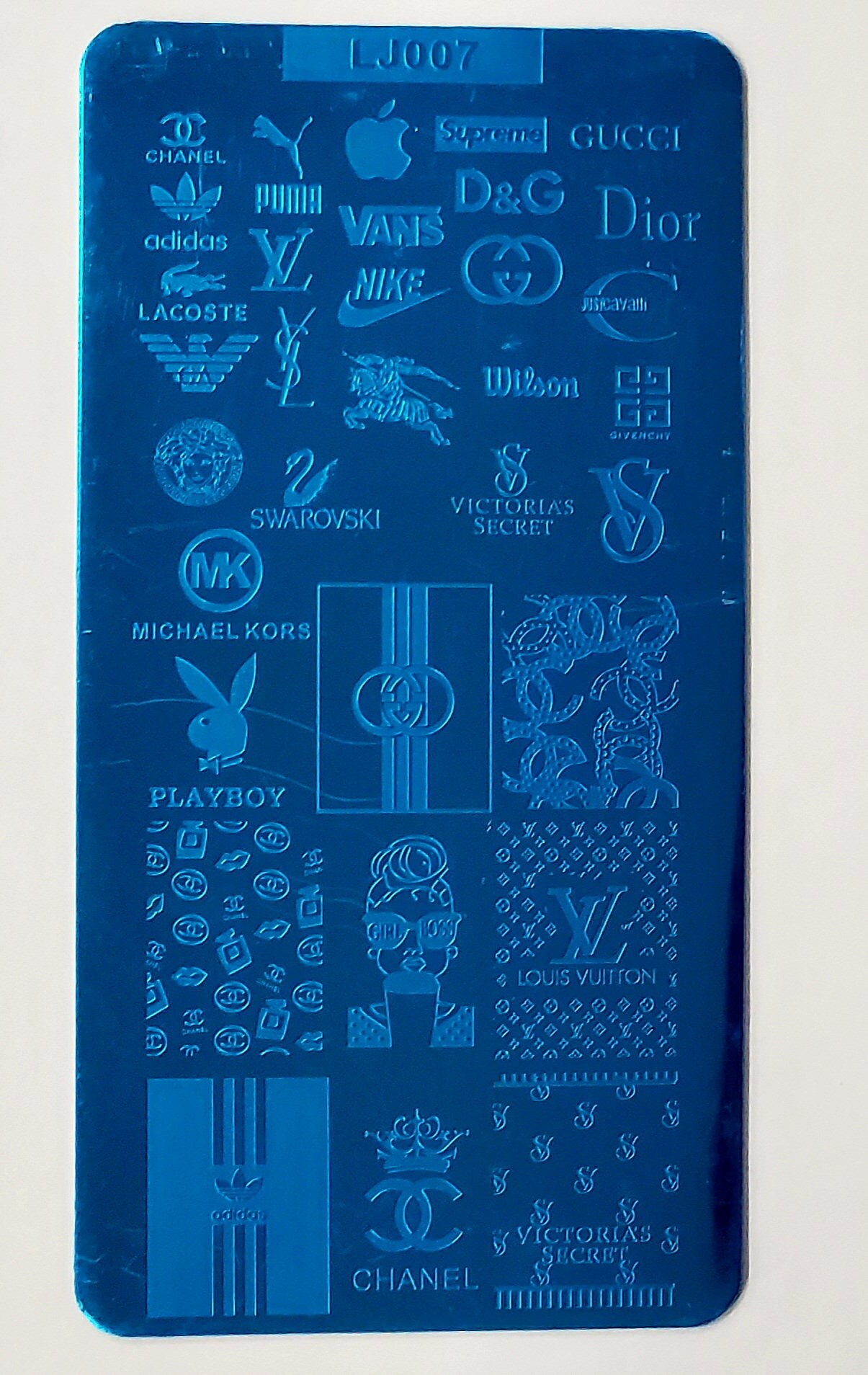 Designer Nail Stamping Plates / Brand Logo Nail Stamp Plate / Etsy