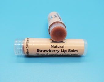All Natural Strawberry Lip Balm