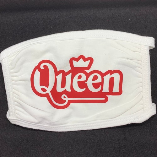 Queen Rhinestone Face Mask Made With Clear Rhinestones on a Etsy