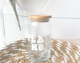 Plant Mom Beer Can Glass