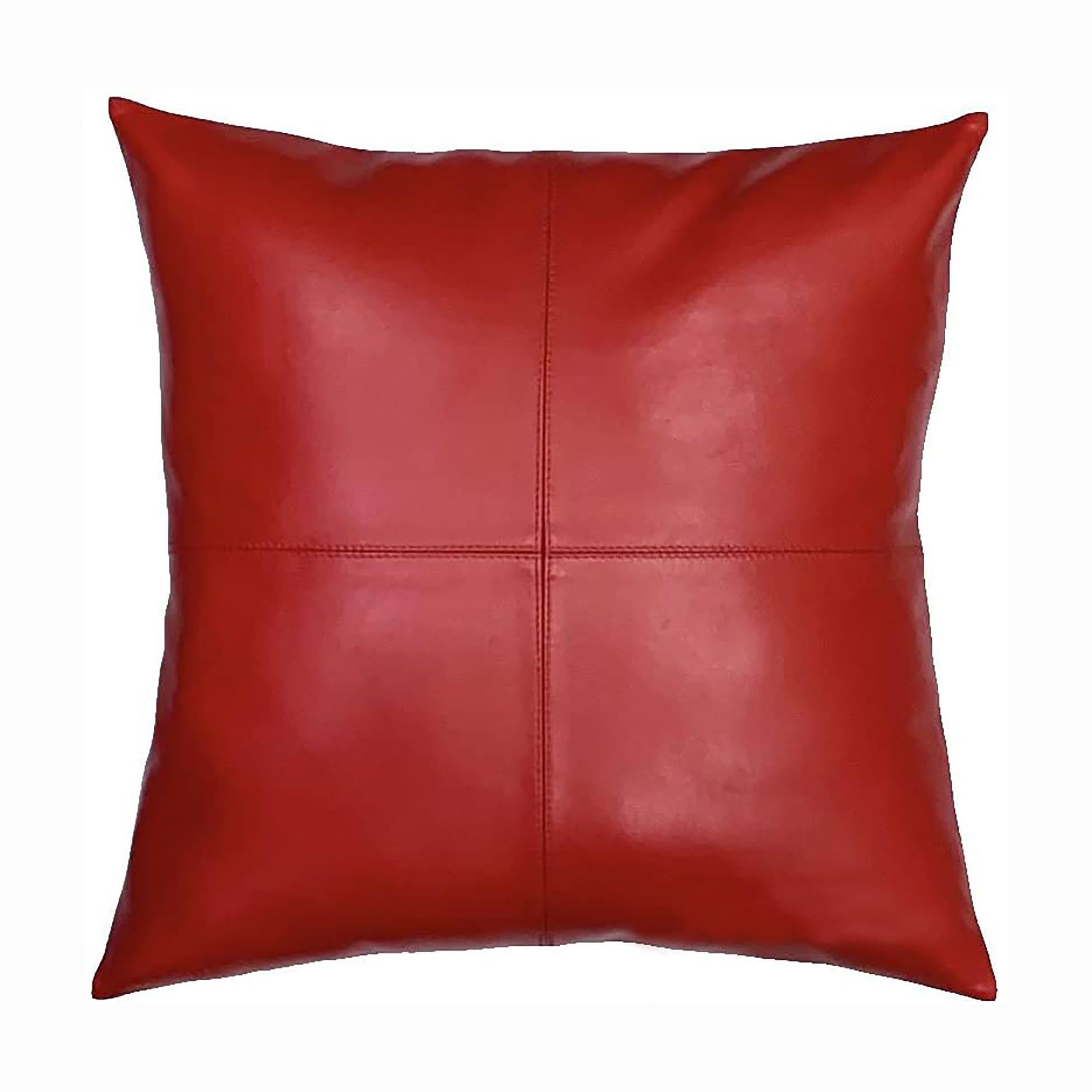 Genuine Leather Cushion Covers Soft Leather Pillow Case Etsy
