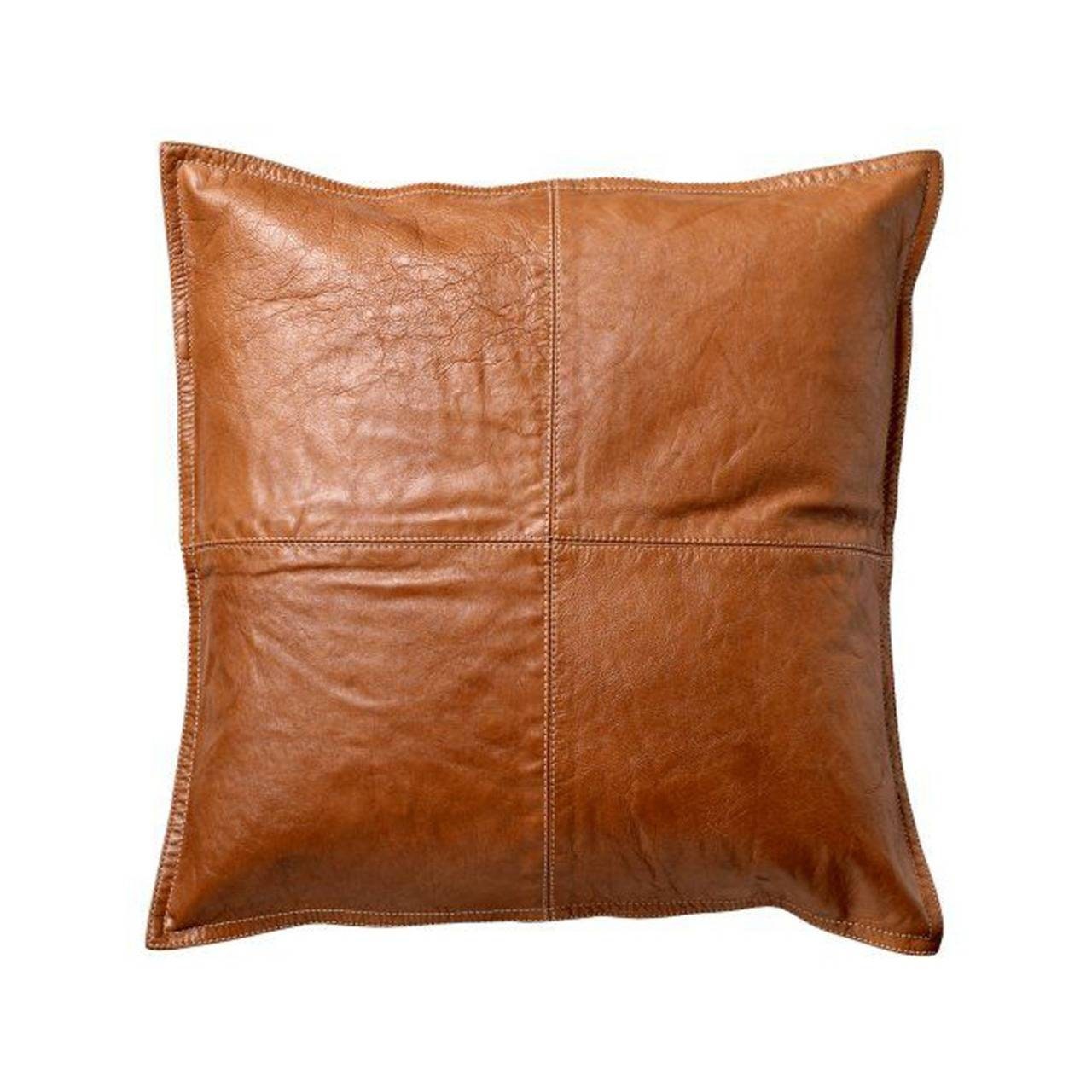 Genuine Leather Cushion Covers Soft Leather Pillow Case Gift Etsy