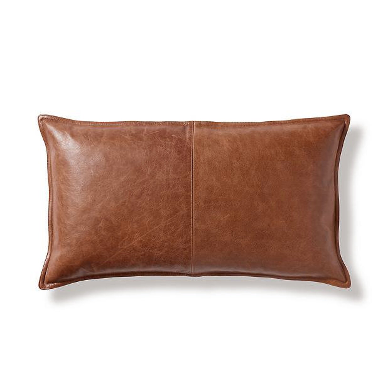 Genuine Leather Pillow Cover Cushion Pillow Cover Living Etsy