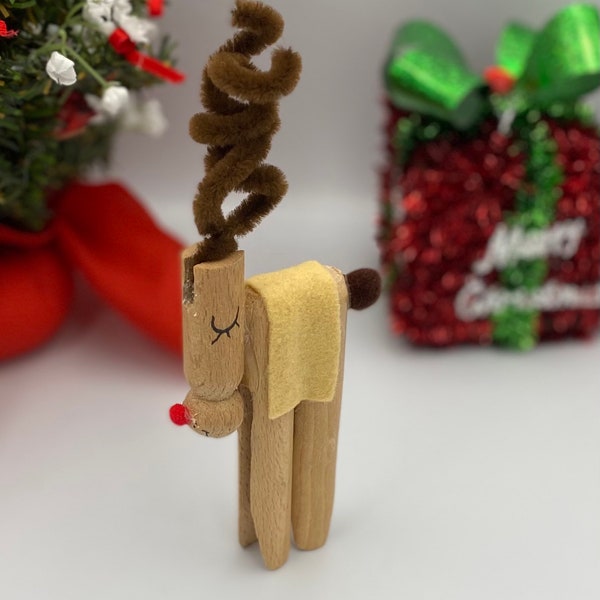 Clothespin Reindeer Etsy
