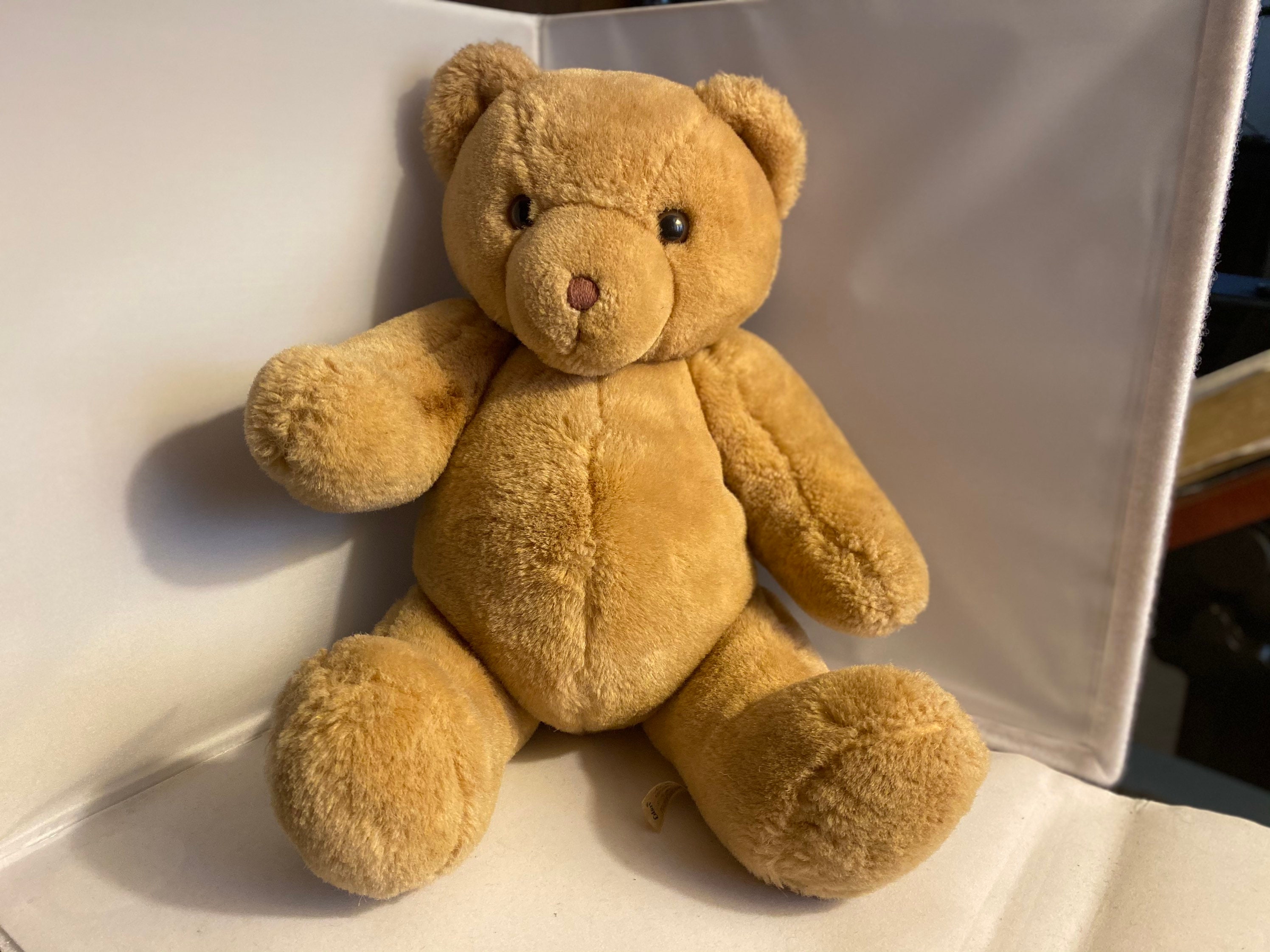 Vintage Stuffed Bear Eden Toys Inc Musical Bear Jointed Teddy Etsy