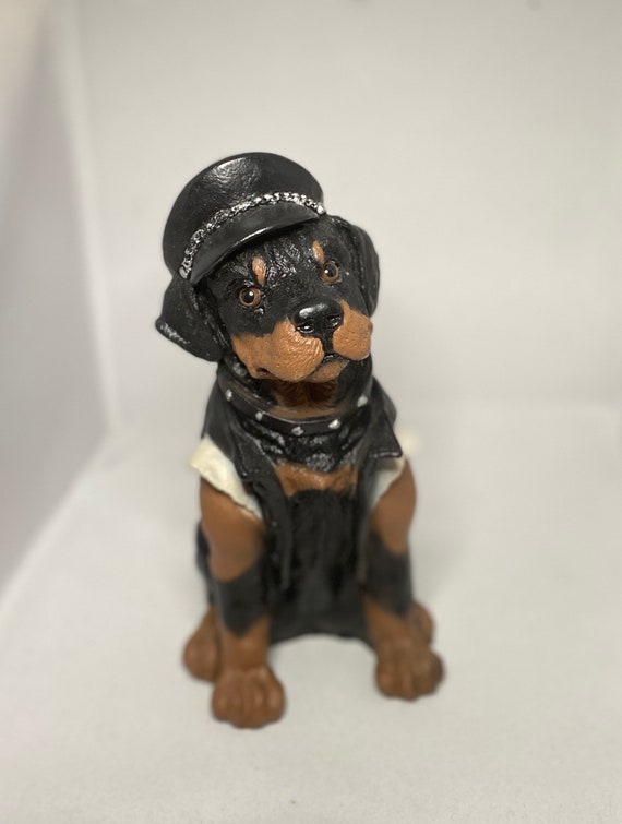 Vintage Rottweiler Canine Dog Statue in 