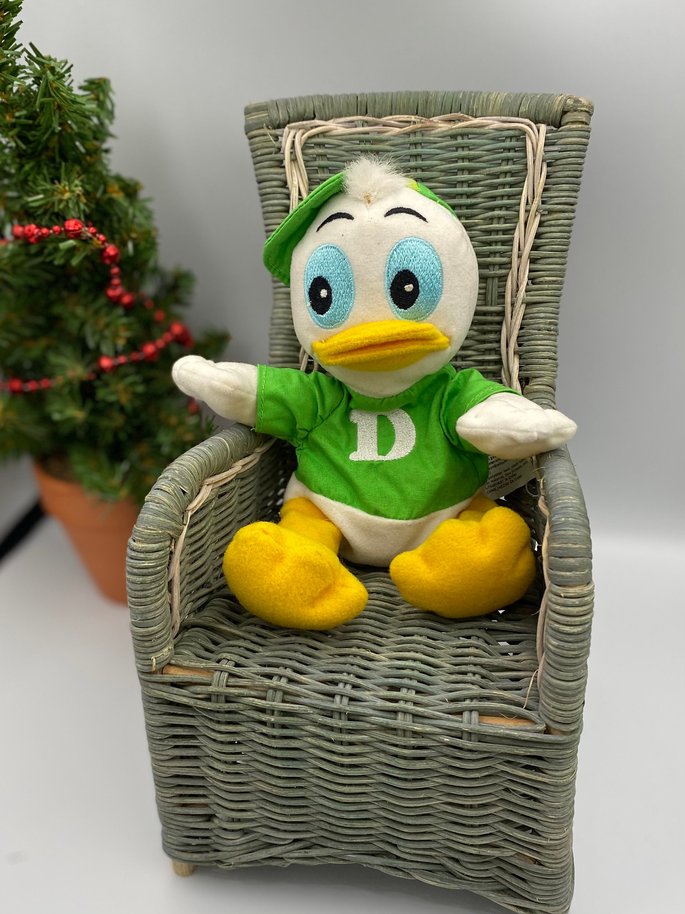 Vintage Disneys Dewey Duck Bean Bag Plush Duck / 1990s Toys Etsy