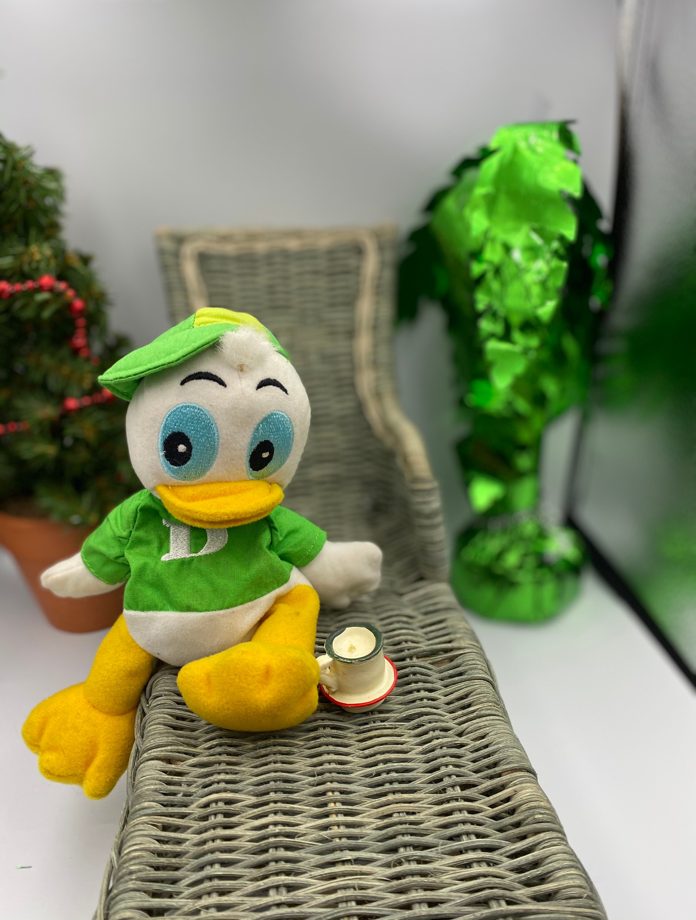 Vintage Disneys Dewey Duck Bean Bag Plush Duck / 1990s Toys Etsy