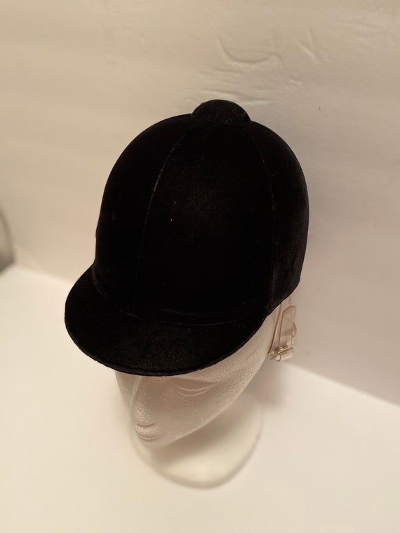 Accessoires Hoeden & petten Helmen Sporthelmen Made in England 19 1/2 " Black Velvet Riding Hat Vintage Small Sized ShowRing Riding Helmet 