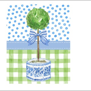 DIGITAL ART, Print Download, Mockingbird Florals, Chinoiserie Topiary, Grand Millennial, Preppy, Topiary, Chinoiserie, Kitchen Art