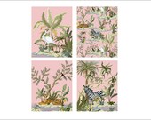 DIGITAL ART, Chinoiserie Art, Grandmillennial Art, Mockingbird Florals, Preppy Art, Jungle Art, Wild Animal Art, Safari Art, Chinese Art