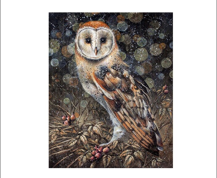 DIGITAL PRINT, 8 X 10 Download Owl, Owl Art Digital, Mockingbird Florals, Vintage Owl Prints, Vintag