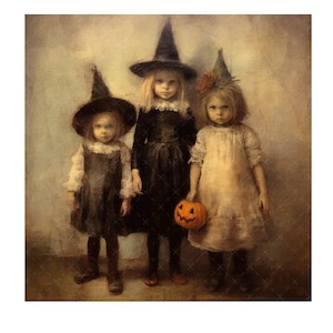 DIGITALDRUCK, 8 x 8 Vintage Halloween Download, Halloween Vintage Digital, Spottdrossel Blumen, druckbare Halloween Kinder, Grandmillenial