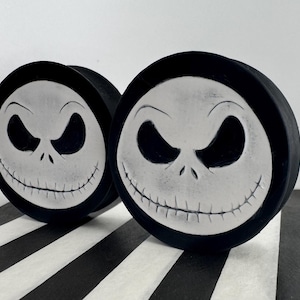 Jack Skellington Silicone Plugs: Nightmare Before Christmas Jewelry