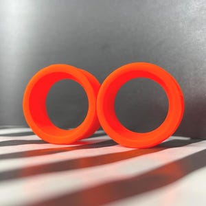 Handgemachte Silikon Flesh Tunnel: Bunte gestreckte Ohr Lobe Plugs