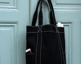 Tag&Crew Urban Tote with Multiple Pocket, Made of 18 oz. Canvas, Sturdy Handle