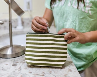 Hudson Pouch Stripe Small