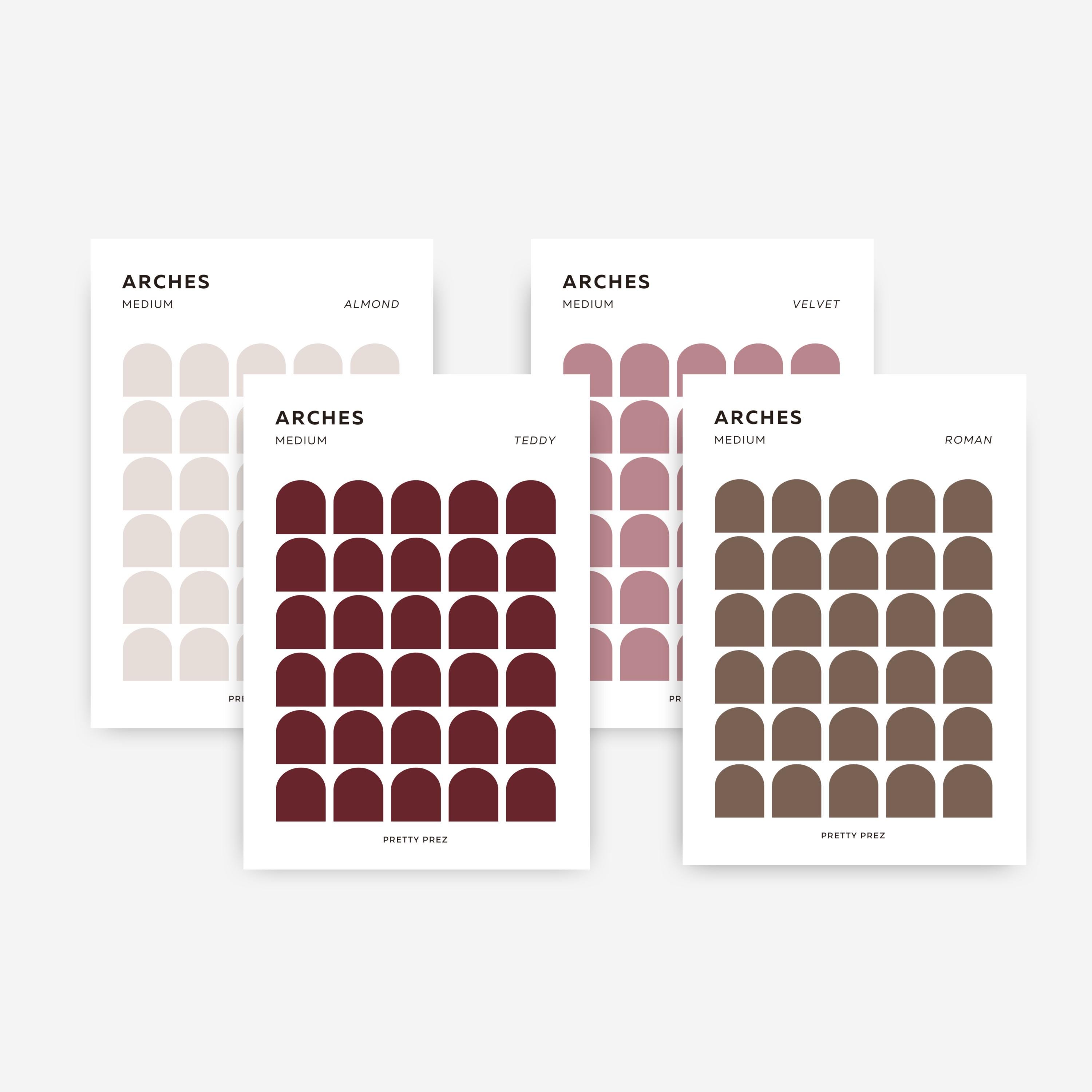 MEDIUM Arch Stickers | Transparent | Minimal Sticker Sheets ...