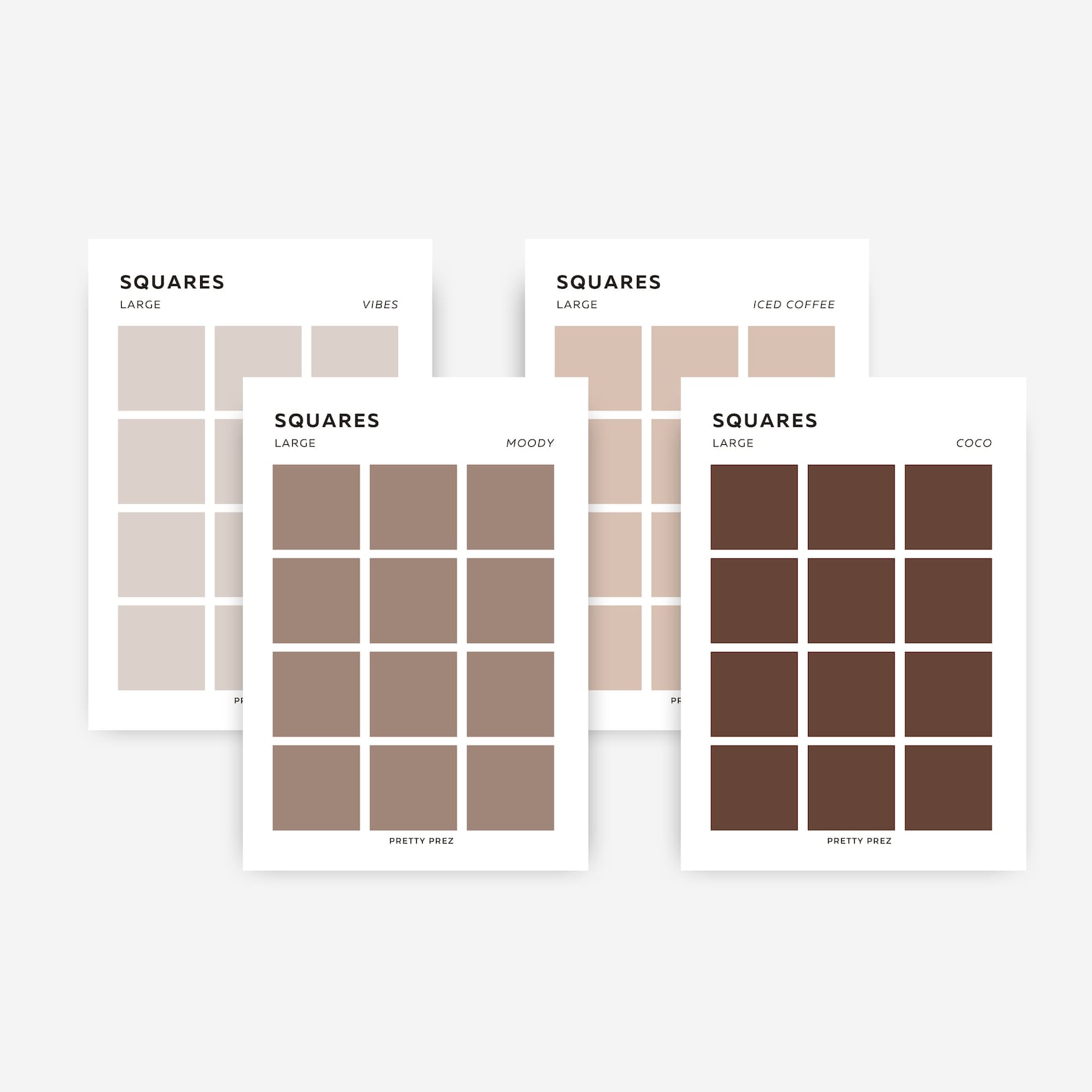 LARGE Square Stickers | Transparent | Minimal Sticker Sheets ...