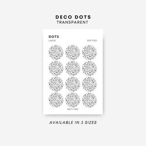 Deco Dot Stickers | Spotted | Mini, Medium, Large | Minimal Sticker Sheets | Functional Planner Stickers | Minimal Planner Stickers