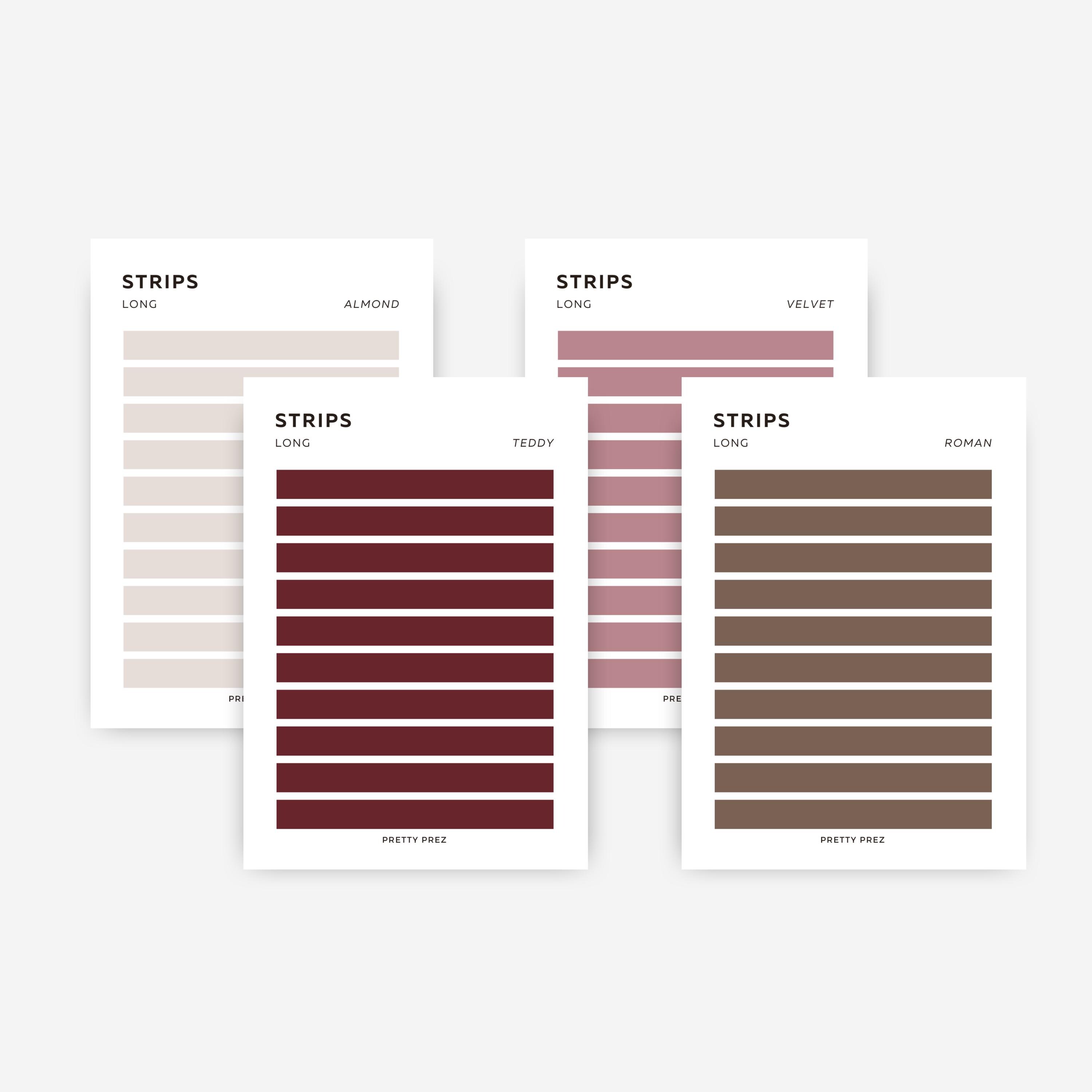 LONG Strip Stickers | Transparent | Minimal Sticker Sheets | Functional ...