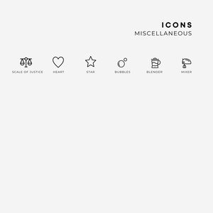 Icon Stickers | 182 Icons Available | Matte Transparent Stickers | Mini ...