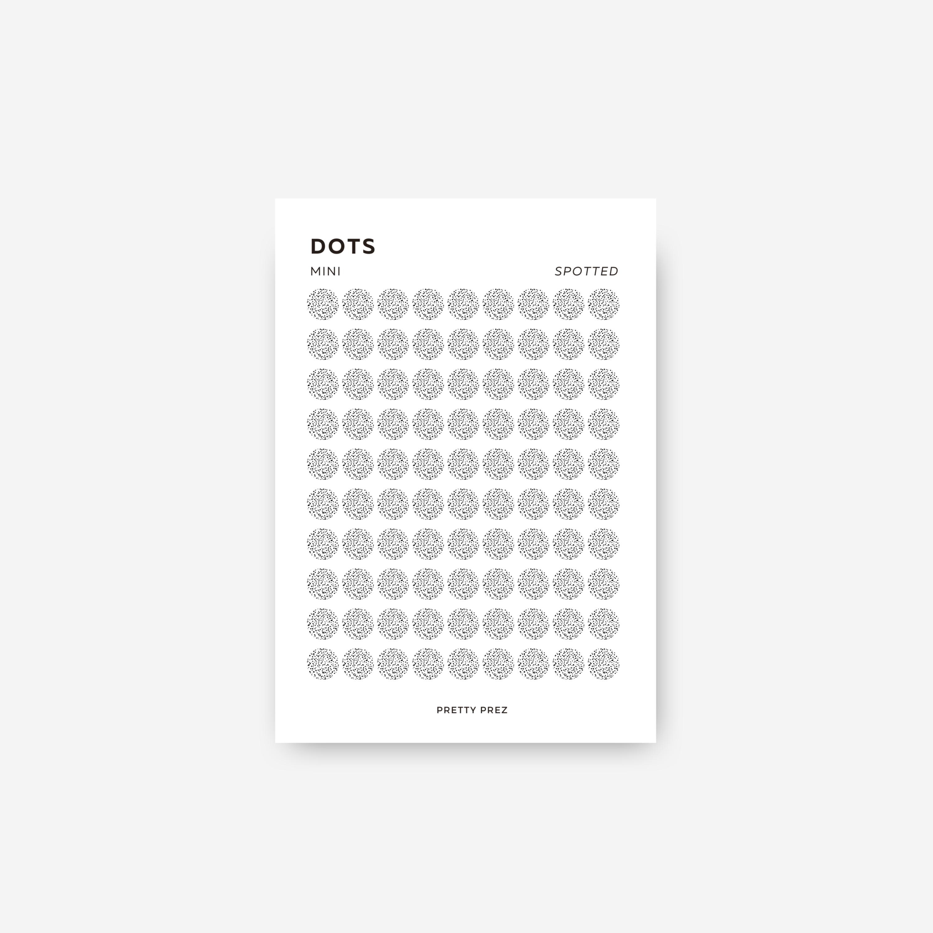 Deco Dot Stickers | Spotted | Mini, Medium, Large | Minimal Sticker ...