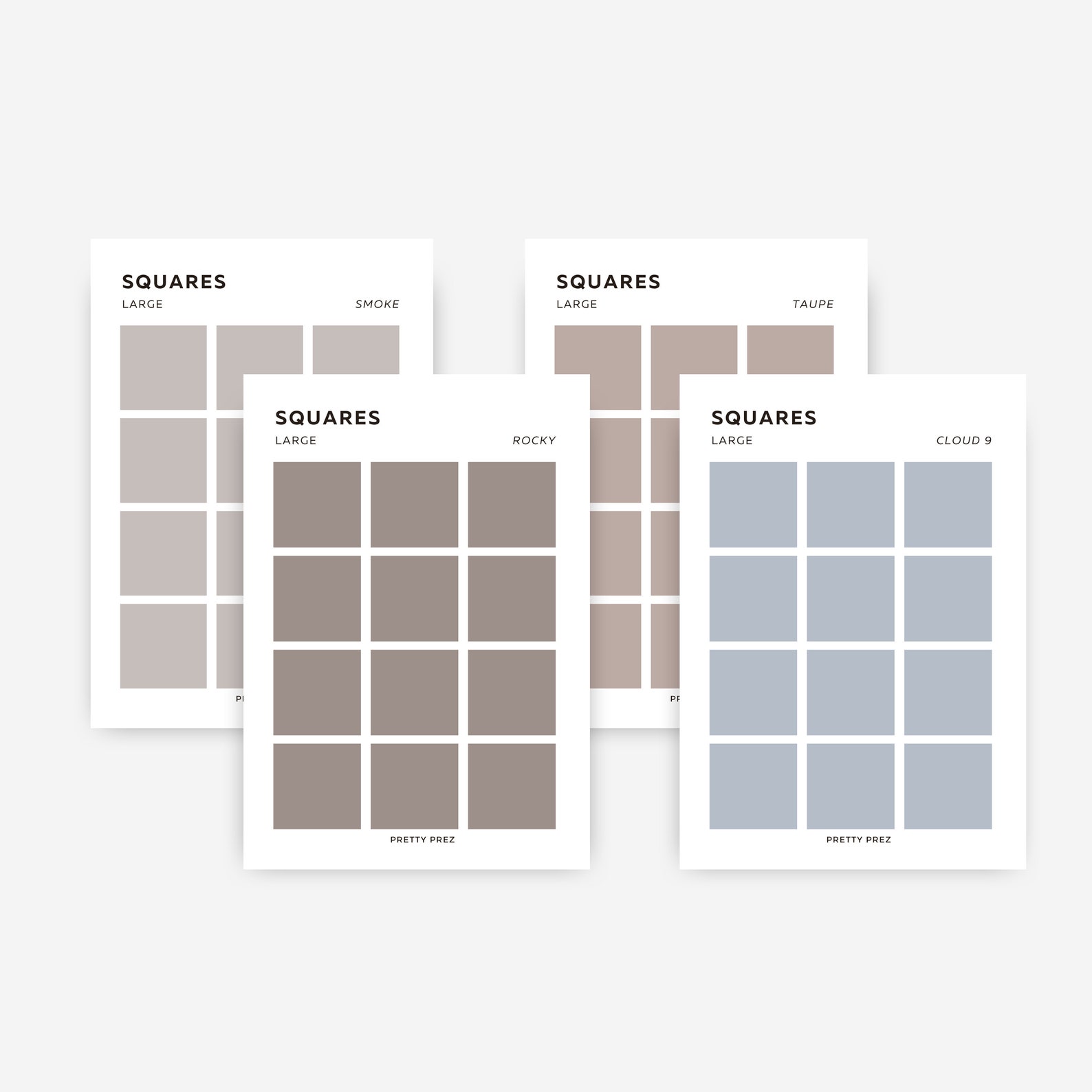 LARGE Square Stickers | Transparent | Minimal Sticker Sheets ...