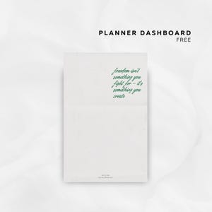 Free Printable Planner Dashboard | Minimal Planner Dashboard | Dashboard Printable | Digital Download