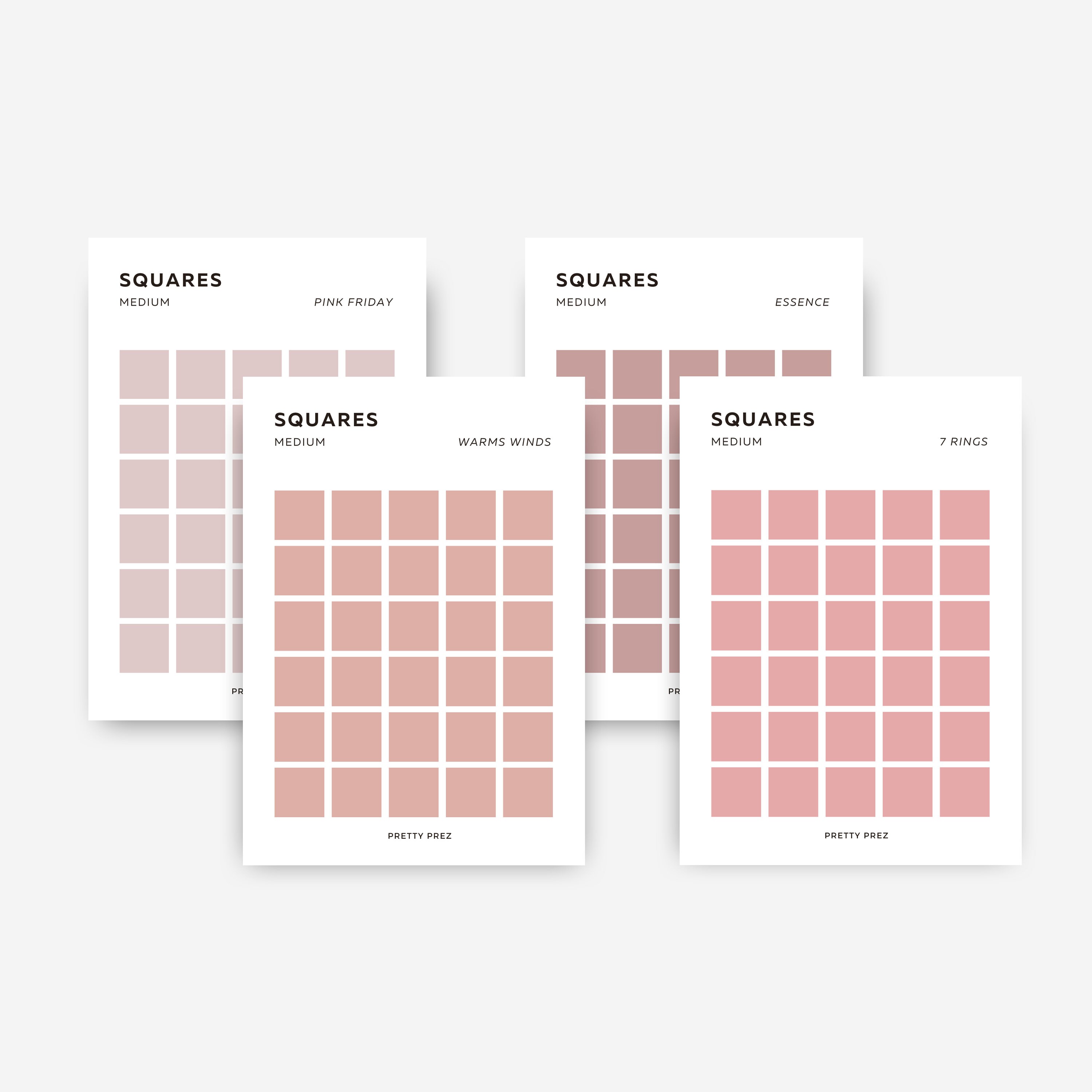 MEDIUM Square Stickers | Transparent | Minimal Sticker Sheets ...
