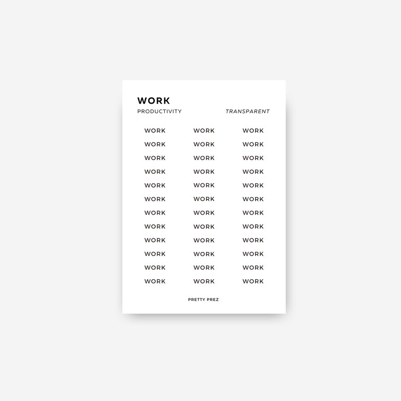 Productivity Stickers | Work, Appt, to Do, to Buy, Notes, Tasks ...