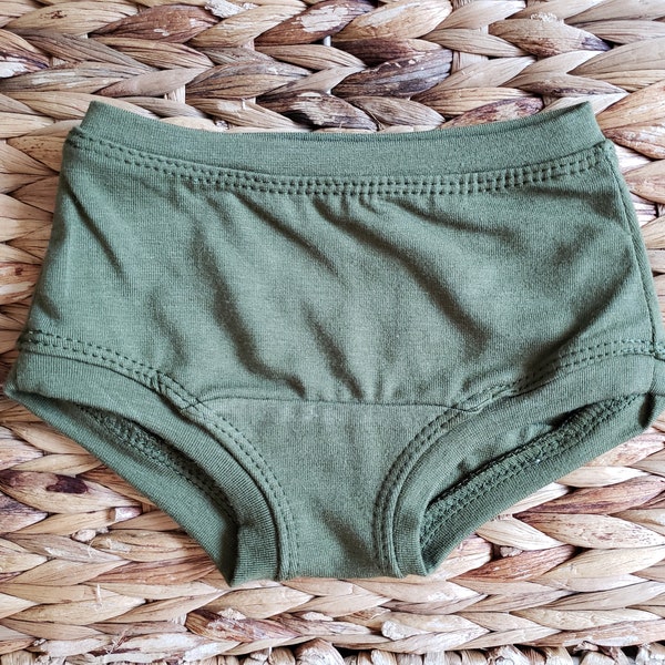 Toddler Undies | Bamboo Baby Briefs | Sensory Toddler Underwear | Organic Cotton Bamboo Spandex Toddler Underwear | Mid Rise Stretchy Briefs