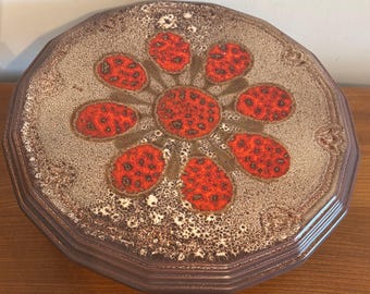 Vintage Herbolzheim ceramic cake stand