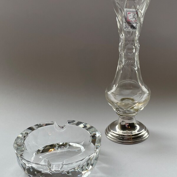 Lead Crystal Vase Etsy UK