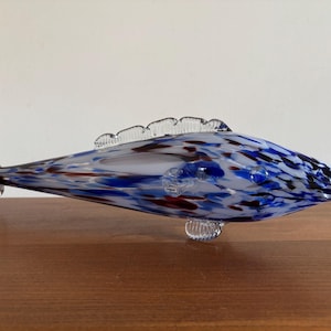 Vintage Murano style glass fish art glass