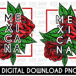 Mexicana Roses PNG : police de caractères noir et blanc (fichier numérique)