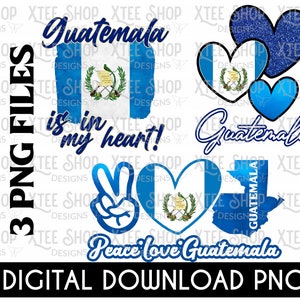Guatemala Flag PNG Bundle: Digital Files for Printing