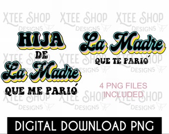 Funny Mother's Day PNG Designs: Retro Font (Digital Download)