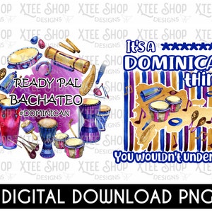 Dominican Republic Musical Instruments PNG Bundle (Digital Download)