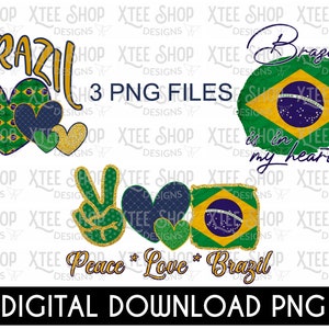 Brasilien Flagge PNG digitale Datei, brasilianische Flaggendesign, PNG digitales Dateipaket, brasilianisches PNG für Transfers, htv oder Sublimationsdruck
