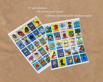 Loteria Mexicana Sticker Sheet - Etsy