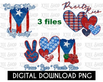 Puerto Rico PNG digital filbunt, boricua nedladdningsdesign, Puerto Rico flagga PNG, puertoricansk PNG för överföringar, htv eller sublimeringstryck