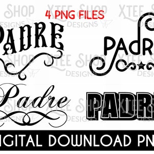 Padre Design PNG File: Father&#39;s Day Bundle (Digital Download)