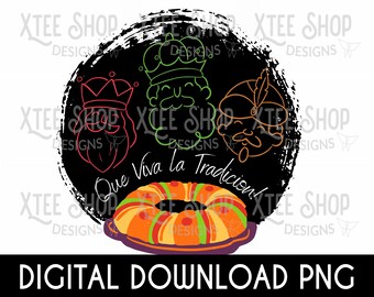 Rosca de Reyes PNG: Mexican Three Kings Tradition (Digital File)