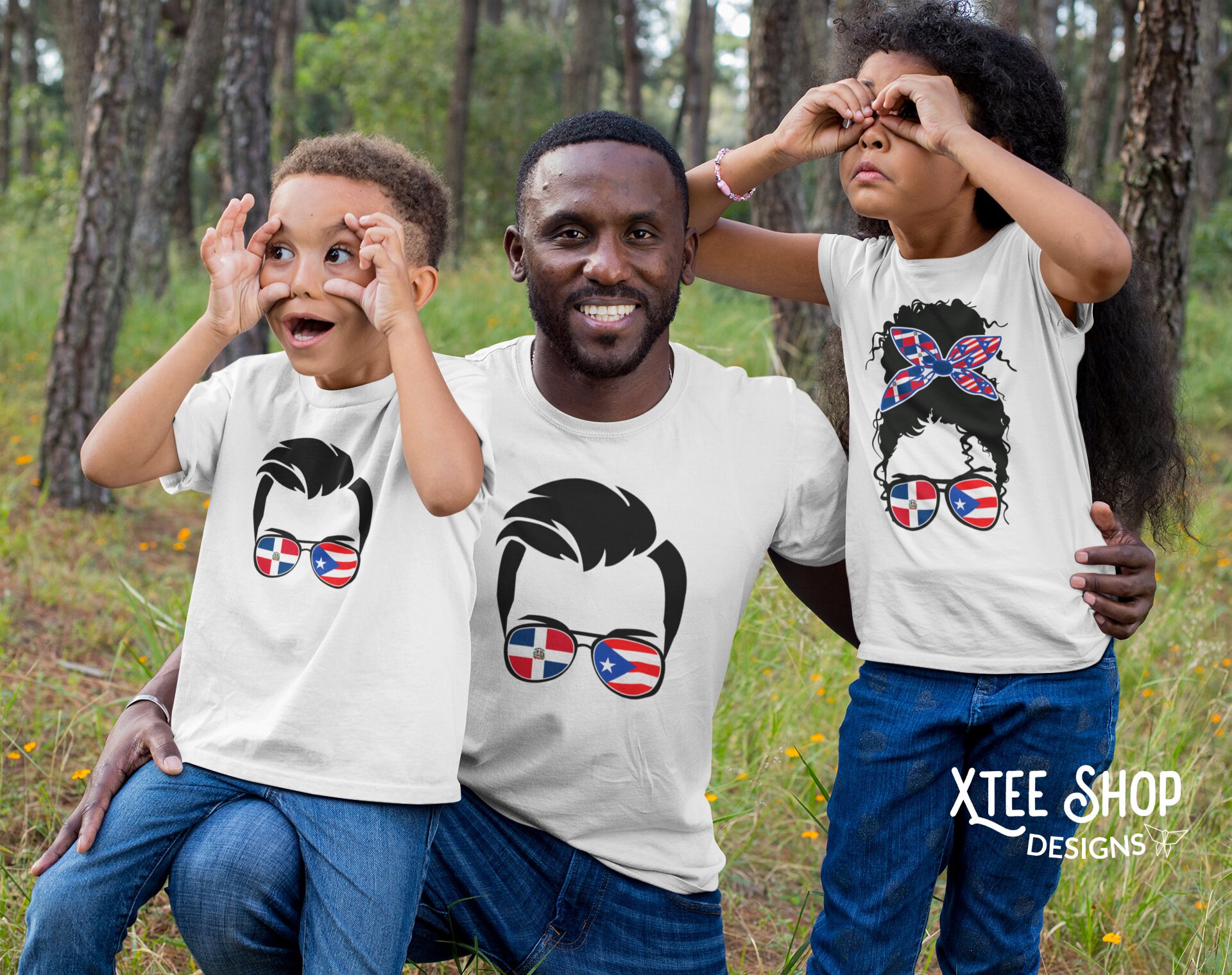 Boricua Dominican Couple PNG Digital File Puerto Rico Flag | Etsy