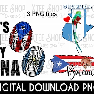Guatemala und Fuerte Rico PNG digitale Dateien, es ist in meiner DNA mit Guatemala und Fuerte Rico Flaggen Designs, Guatemala Karte, Fuerte von Peru