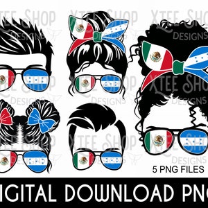 Mexico and Honduras Pride PNG Bundle (Digital Download)
