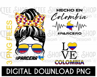 Bandera de Colombia PNG: Diseños Hecho en Colombia (Descarga Digital)