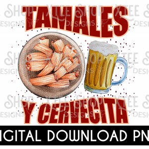 Tamales y cervecita png design, tamales PNG design for printing, mexican design png, Mexico png, mexican food png design for printing
